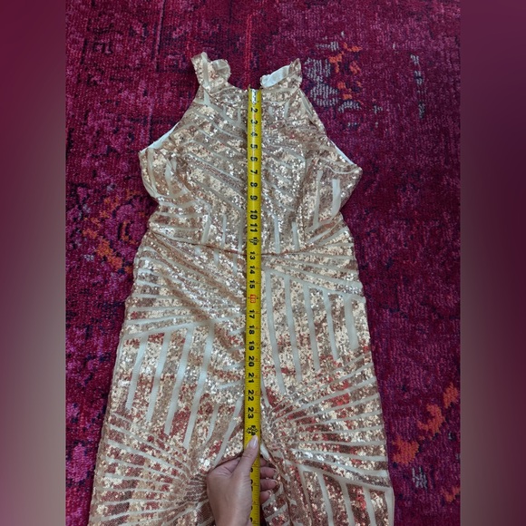 Sequin Striped Jumpsuit - Picture 7 of 7